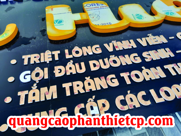 Bảng hiệu quảng cáo chữ nổi
