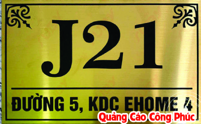 biển số nhà bằng inox giá rẻ ở phan thiết, bình thuận